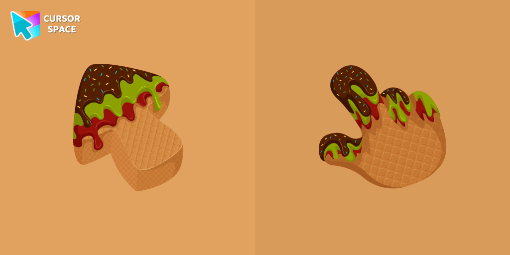 Ice Cream Texture cursor cursor pack